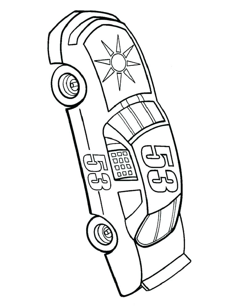 750x1000 Nascar Coloring Page