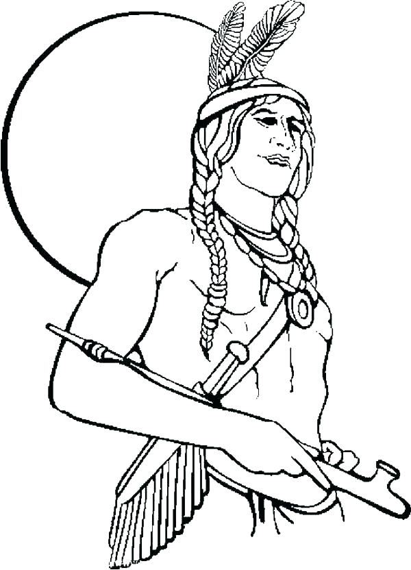 Printable Native American Coloring Pages Fuhrer Von 600x832 Printable Native American Coloring Pages Fuhrer Von