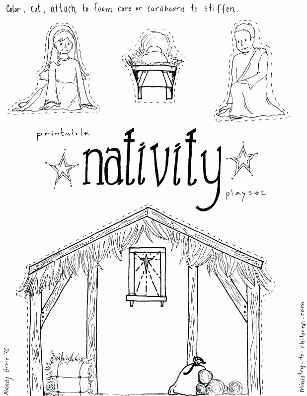 Free Printable Nativity Coloring Pages