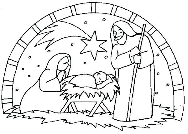 Nativity Coloring Pages Nativity Coloring Pages Free Printable 600x430 Nativity Coloring Pages Nativity Coloring Pages Free Printable