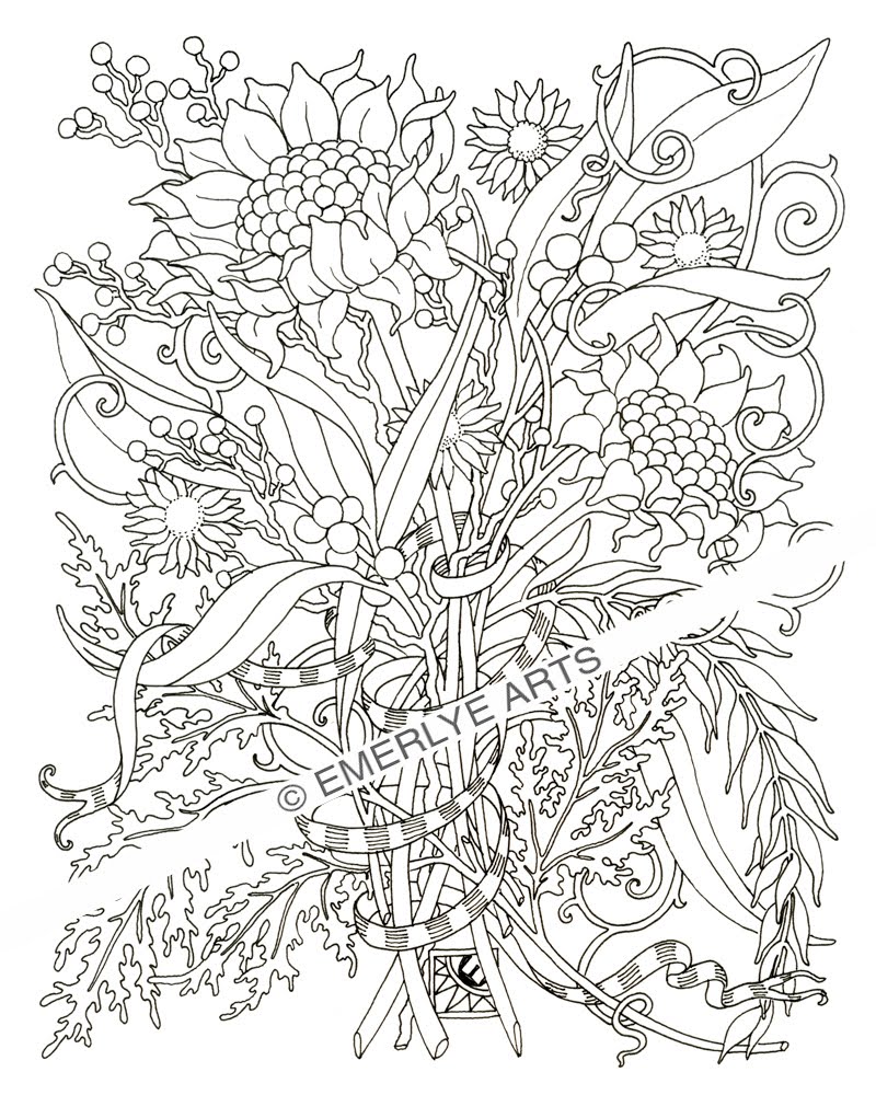 800x1000 Pretty Design Printable Nature Coloring Pages For Adults Landscape
