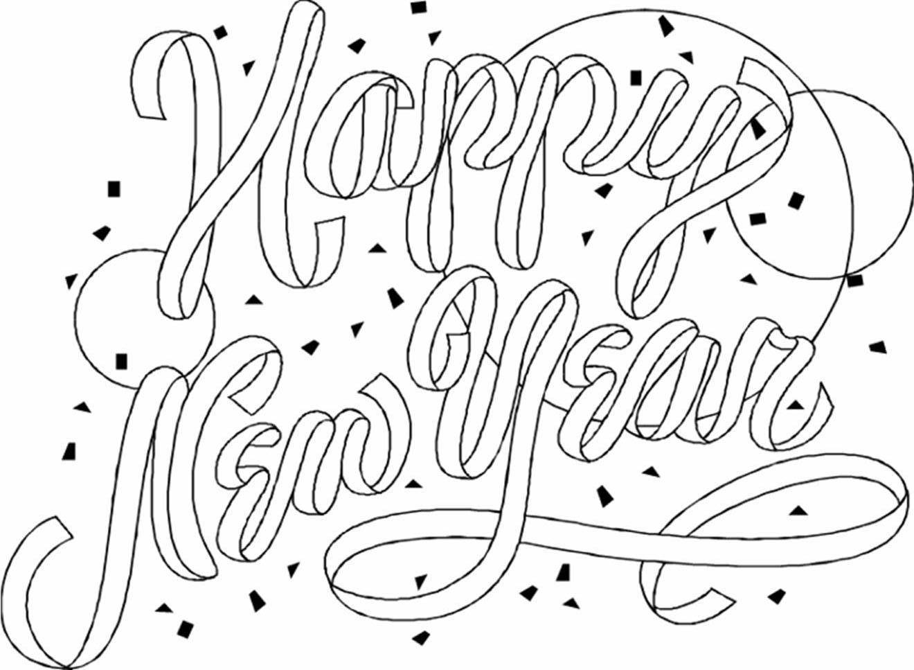 1320x967 Happy New Year Coloring Pages Lovely Free Printable New Years