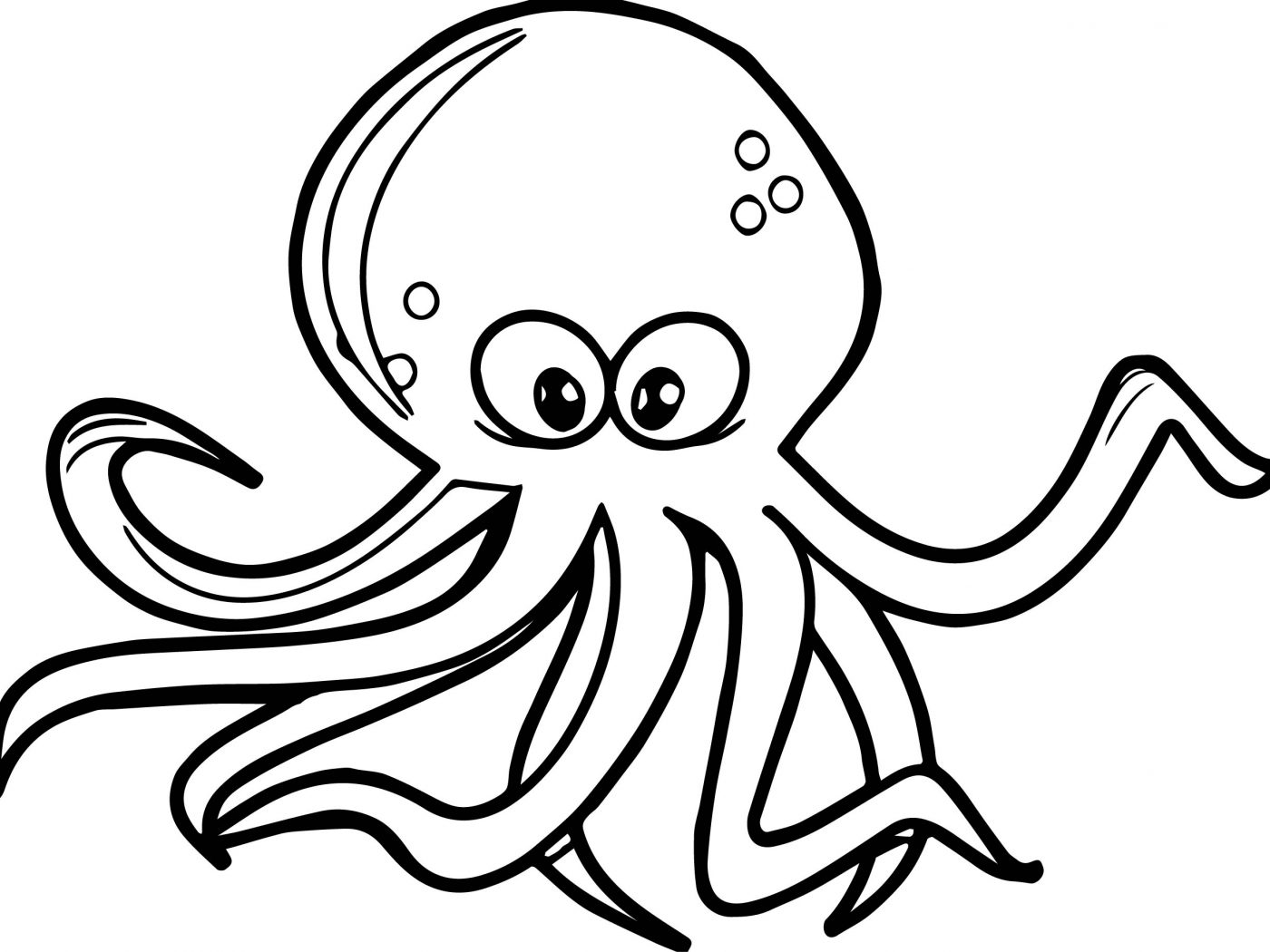 Musky Octopus Coloring Page Free Printable Pages Animals Preschool 1400x1050 Musky Octopus Coloring Page Free Printable Pages Animals Preschool