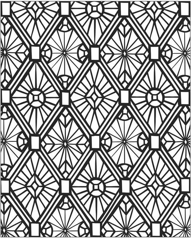 650x809 Mosaic Coloring Pages To Download And Print For Free