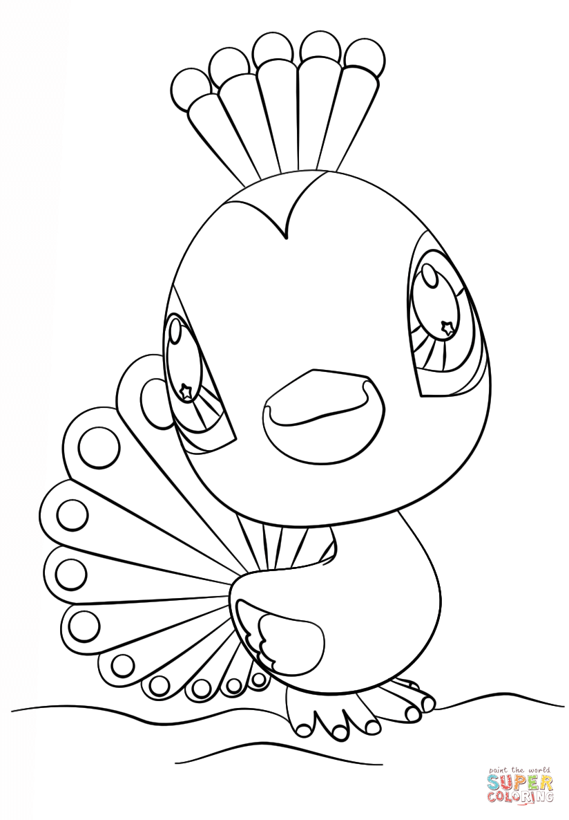 Littlest Pet Shop Peacock Coloring Page Free Printable Best 824x1186 Littlest Pet Shop Peacock Coloring Page Free Printable Best