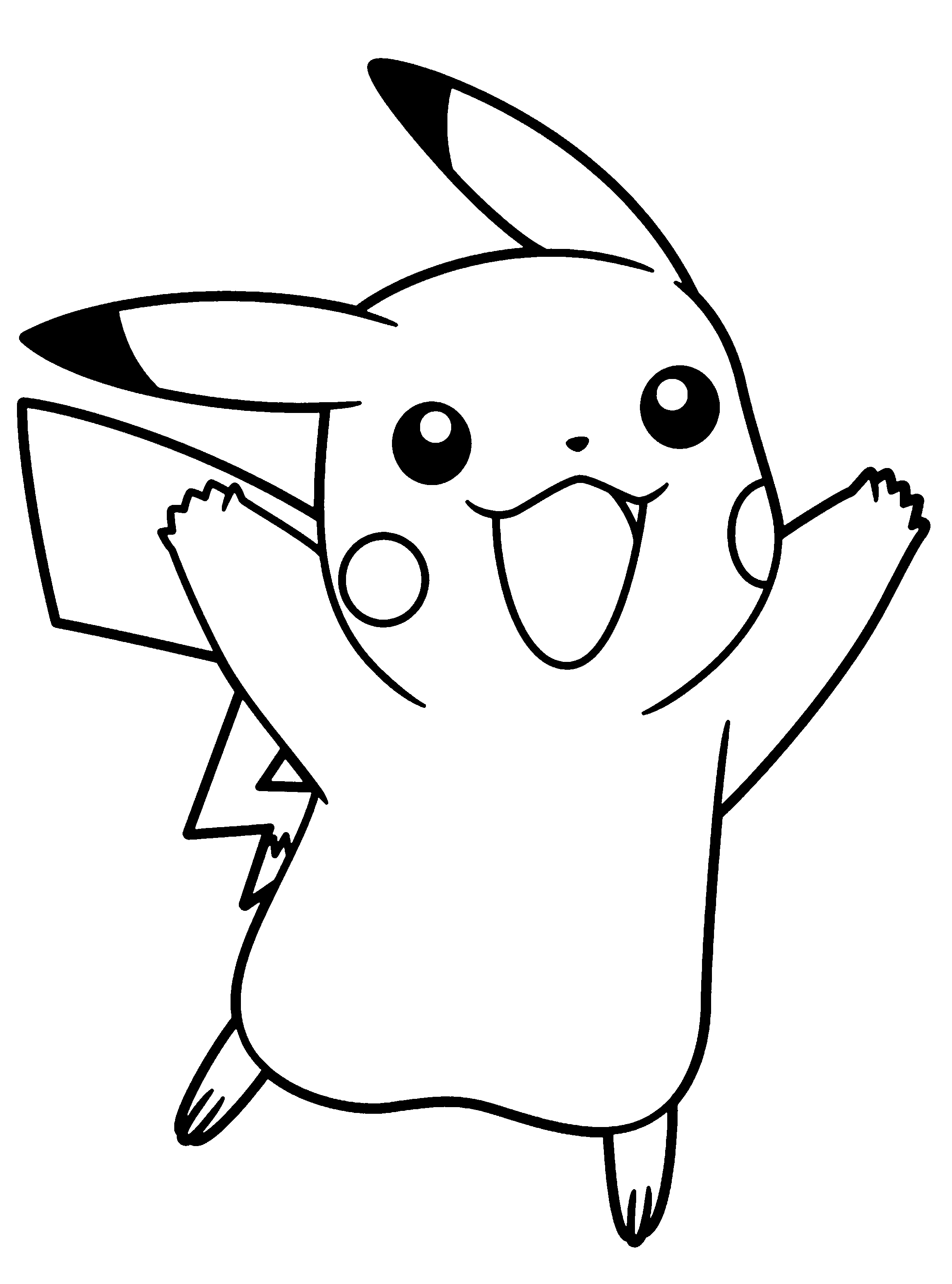 Free Printable Pikachu Coloring Pages