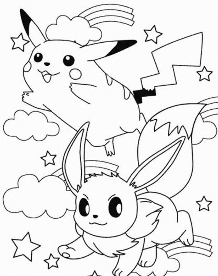 Coloring Pichu Pages Pikachu And General Of Mega Pokemon Ash Free 828x1050 Coloring Pichu Pages Pikachu And General Of Mega Pokemon Ash Free