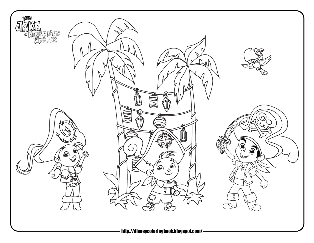 Jake And The Neverland Pirates Coloring Pages 1320x1020 Jake And The Neverland Pirates Coloring Pages
