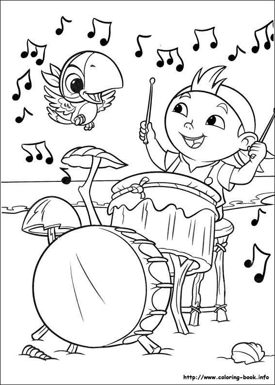 Jake And The Never Land Pirates Coloring Picture Disney Coloring 567x794 Jake And The Never Land Pirates Coloring Picture Disney Coloring