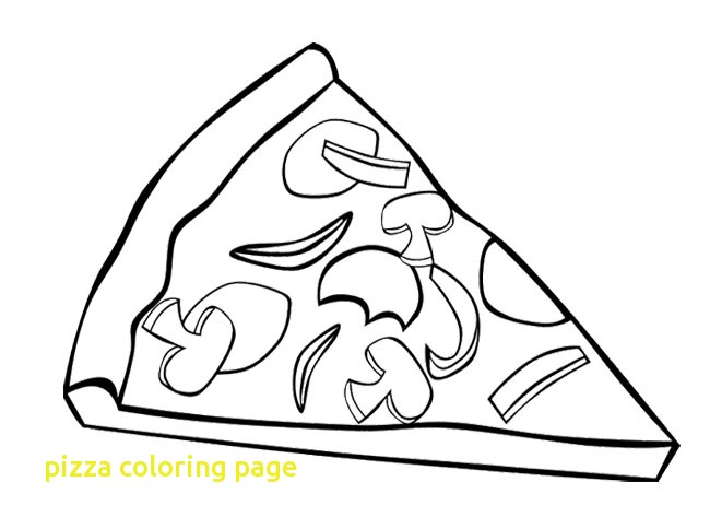 650x484 Pizza Coloring Page With Junk Food Pizza Coloring Page For Kids