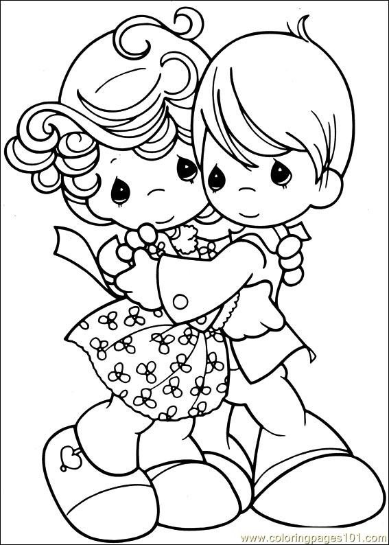 567x794 Precious Moments 53 Coloring Page
