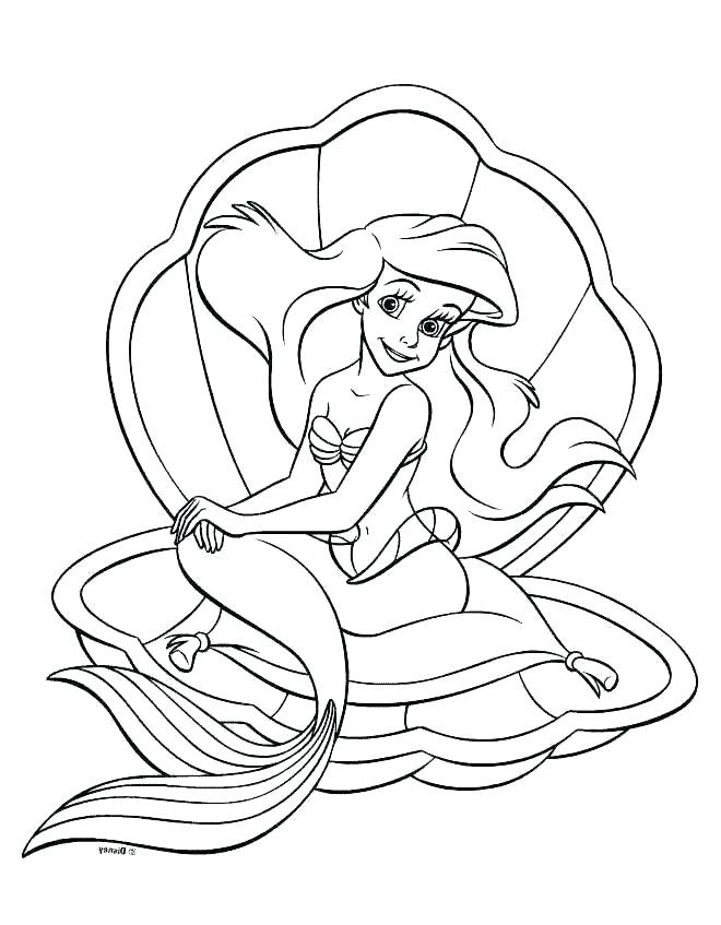 660x847 Little Mermaid Coloring Pages Online Printable Princess Coloring