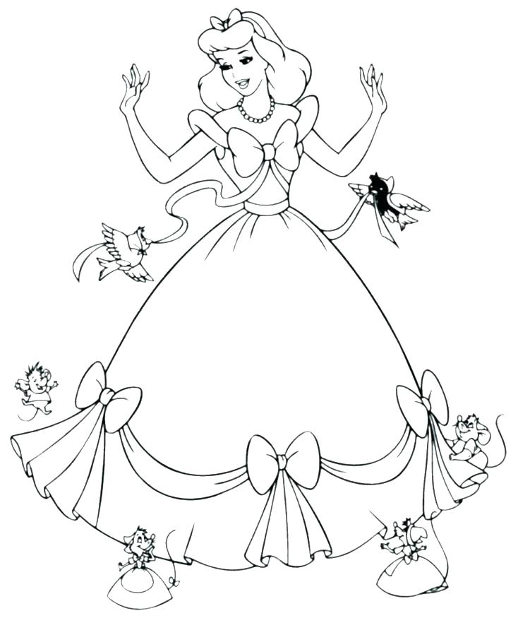 734x875 Top 25 Free Printable Princess Coloring Pages Online Marvelous