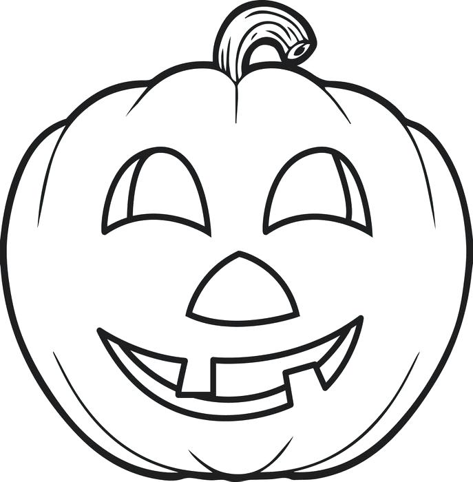 Pumpkin Coloring Pages Free Printable Pumpkin Coloring Page 687x700 Pumpkin Coloring Pages Free Printable Pumpkin Coloring Page