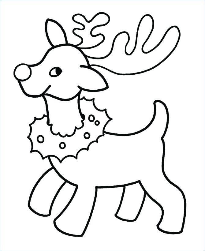 Free Printable Christmas Reindeer Coloring Pages And Family Page 670x820 Free Printable Christmas Reindeer Coloring Pages And Family Page
