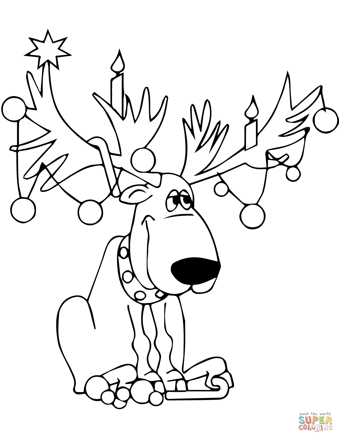 Reindeer Coloring Page Printable Coloring Pages 1159x1500 Reindeer Coloring Page Printable Coloring Pages