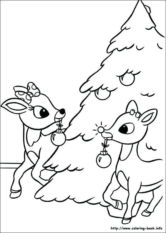 Charming Rudolph Printable Coloring Pages 567x794 Charming Rudolph Printable Coloring Pages