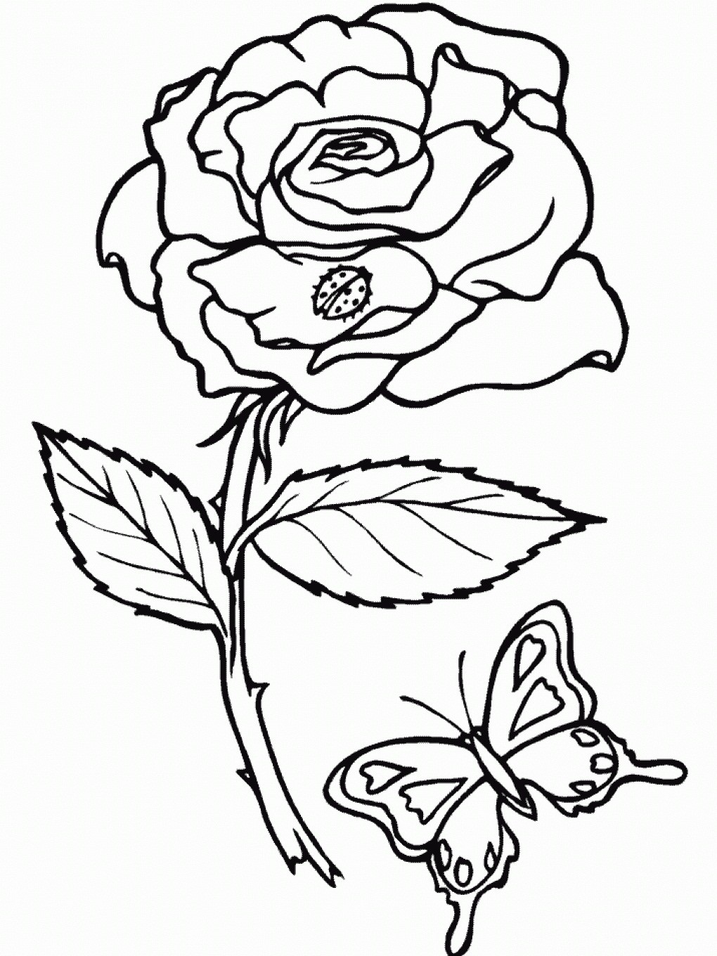 1020x1360 Roses Coloring Pages Free Printable New Roses Coloring Pages