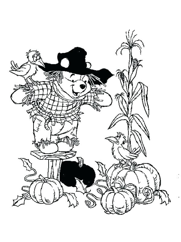 Scarecrow Coloring Pages Scarecrow Color Pages The Pooh Becomes 600x800 Scarecrow Coloring Pages Scarecrow Color Pages The Pooh Becomes