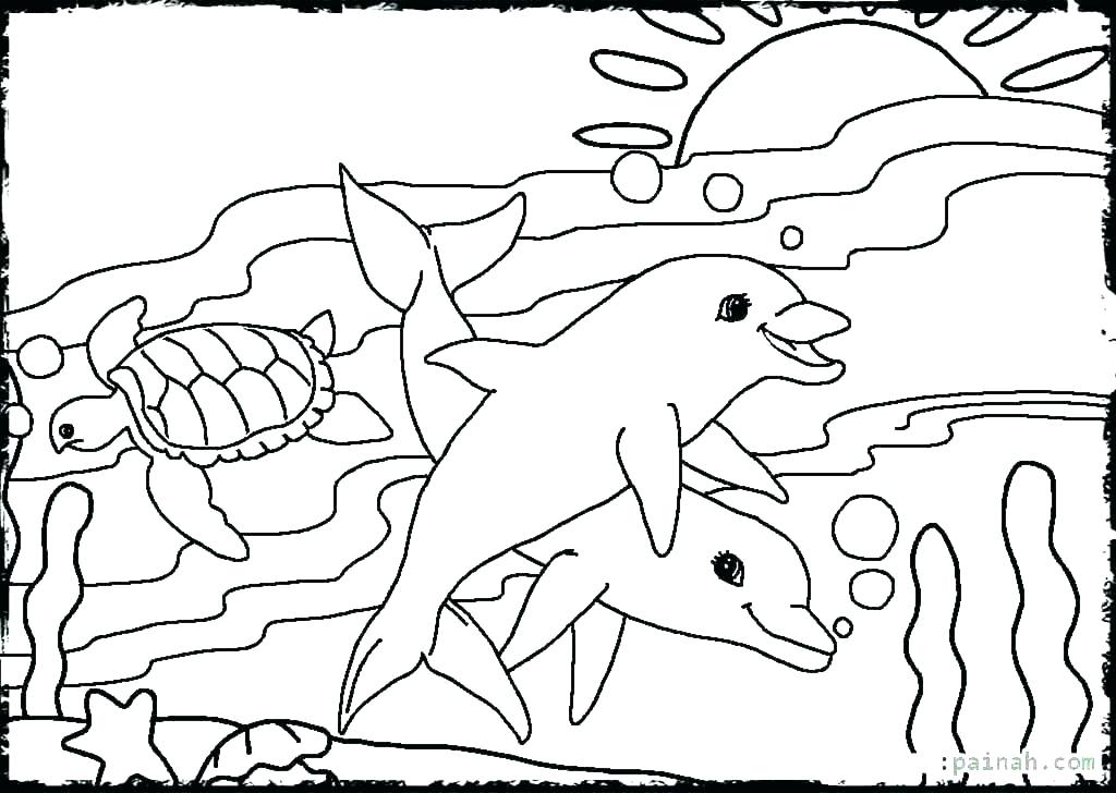 Marine Life Coloring Pages Realistic Sea Animals Coloring Pages 1024x728 Marine Life Coloring Pages Realistic Sea Animals Coloring Pages