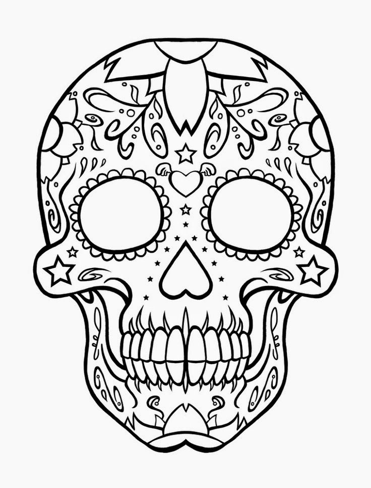 Skull Free Printable Coloring Pages 736x969 Skull Free Printable Coloring Pages