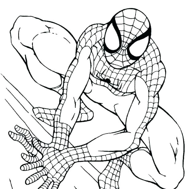 615x615 Kids Spiderman Coloring Pages Free Coloring Spiderman Pages