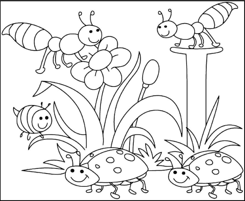 1024x840 Wonderful Free Printable Spring Coloring Pages