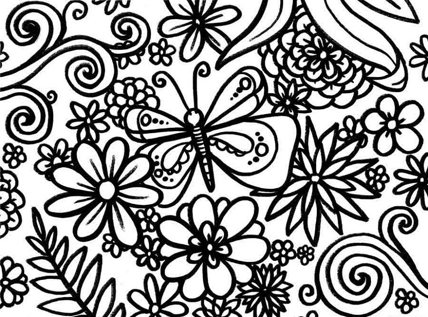 877x650 Spring Coloring Pages For Middle School Animal