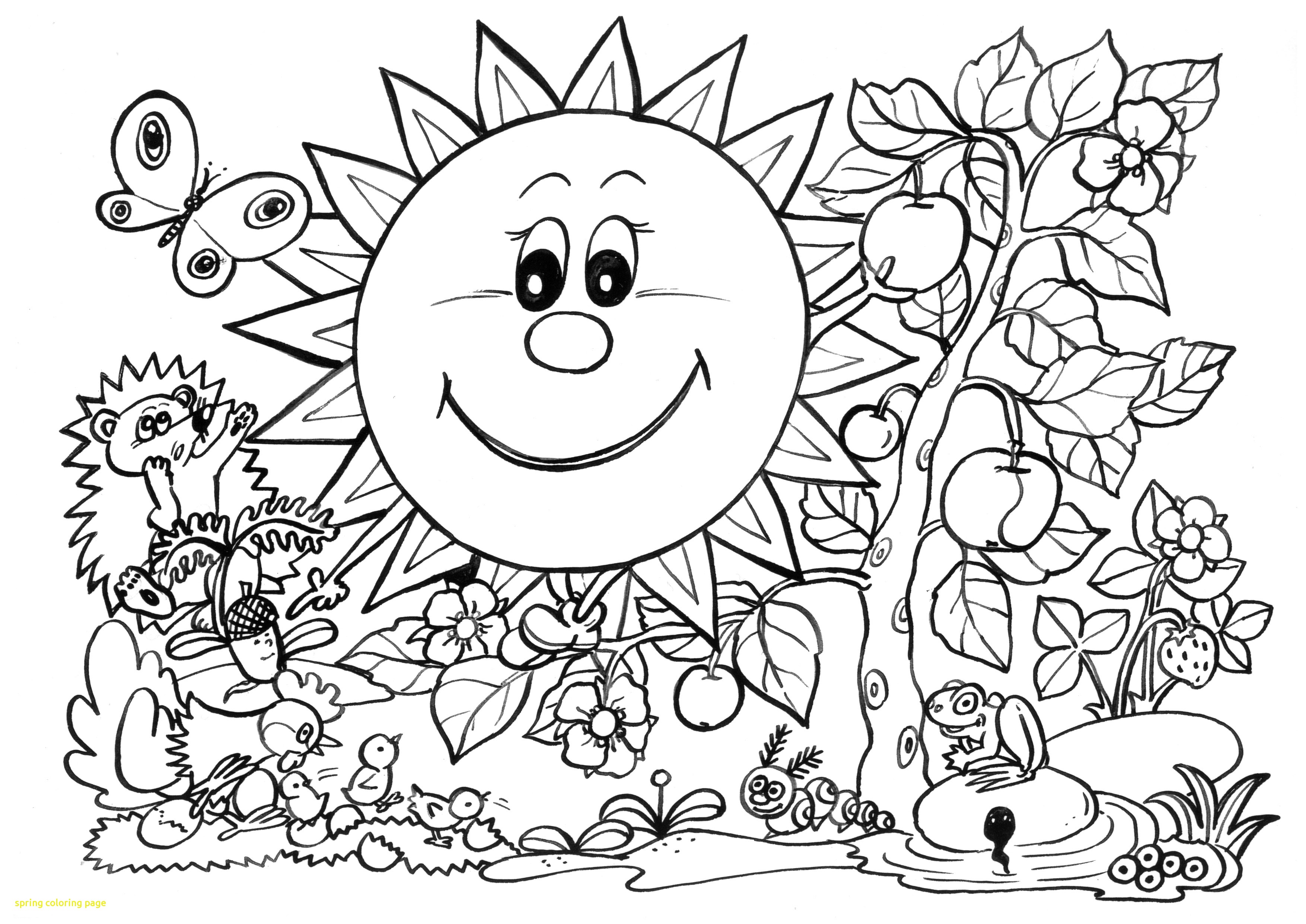 3508x2484 Nice Free Printable Spring Coloring Pages Simp