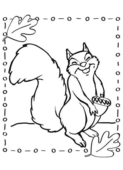 Top 25 Free Printable Squirrel Coloring Pages Online Interesting 406x564 Top 25 Free Printable Squirrel Coloring Pages Online Interesting