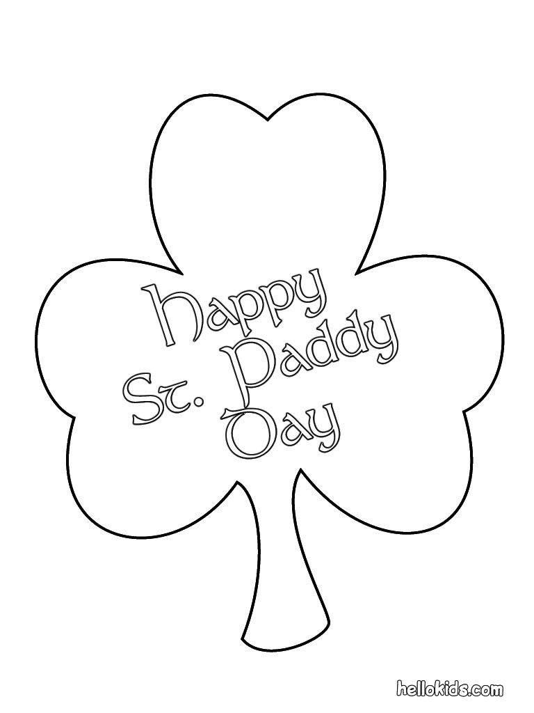 768x1024 St. Patrick's Day Coloring Pages