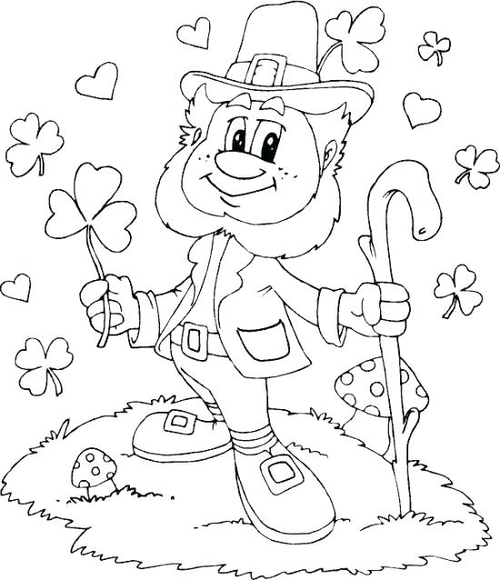 550x638 St Patricks Day Colouring Pages Printable Free St Day Coloring