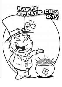 213x300 St. Patrick's Day Coloring Pages For Kids