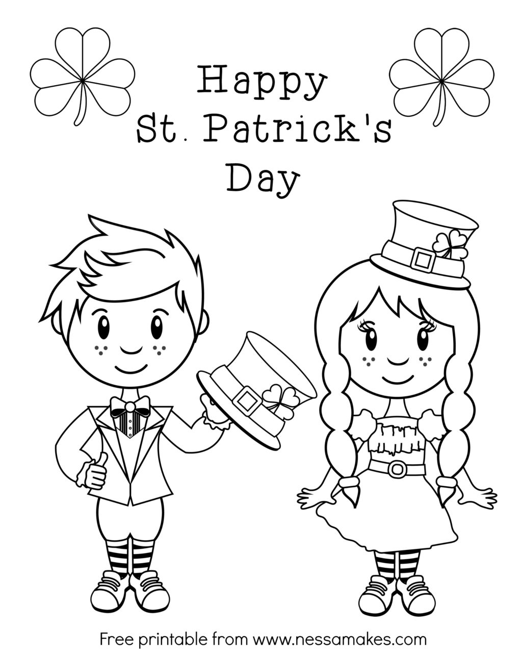 1024x1280 St Patrick S Day Coloring Pages For Adults