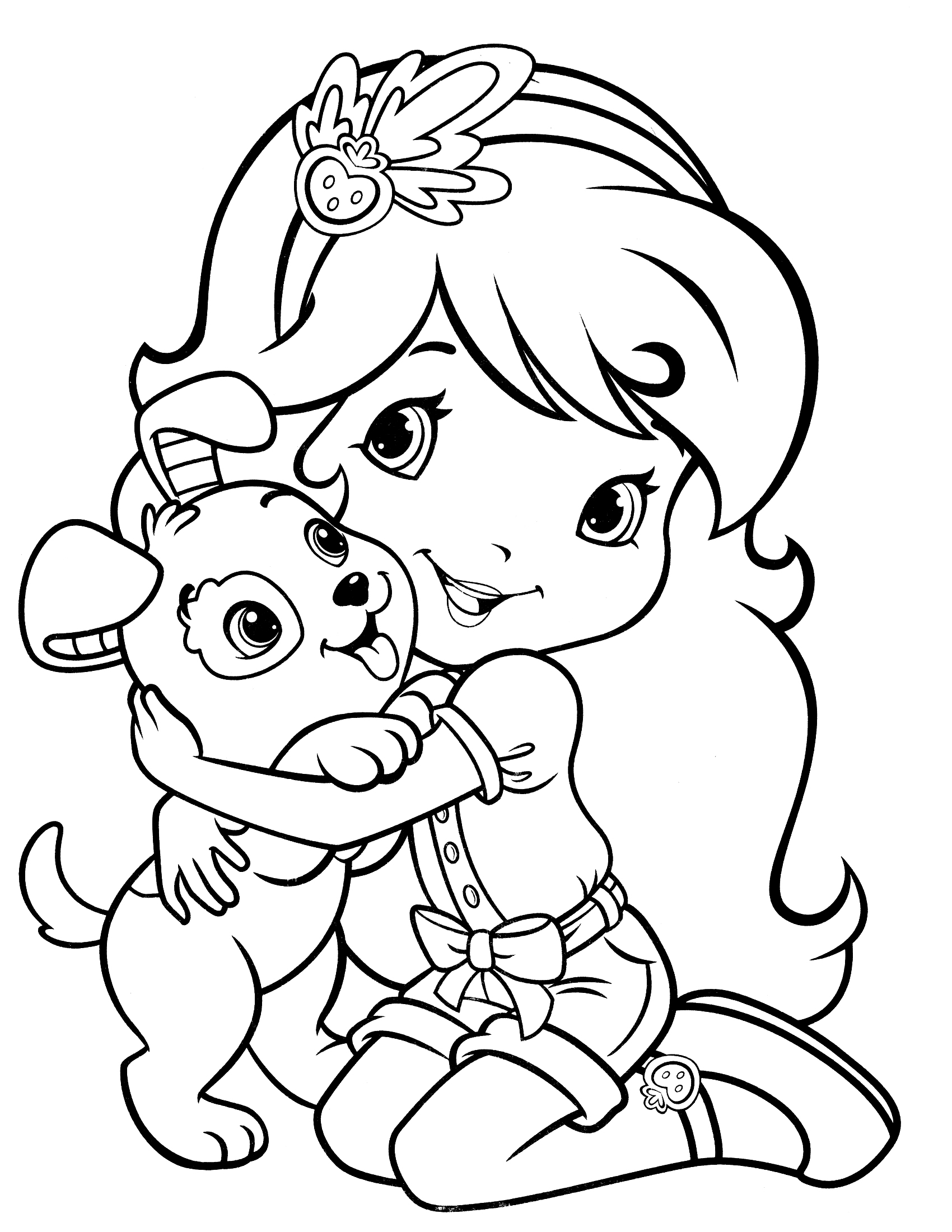 1700x2200 Top 86 Strawberry Coloring Pages