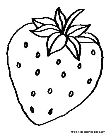 379x454 Fruits Strawberry Coloring Pages