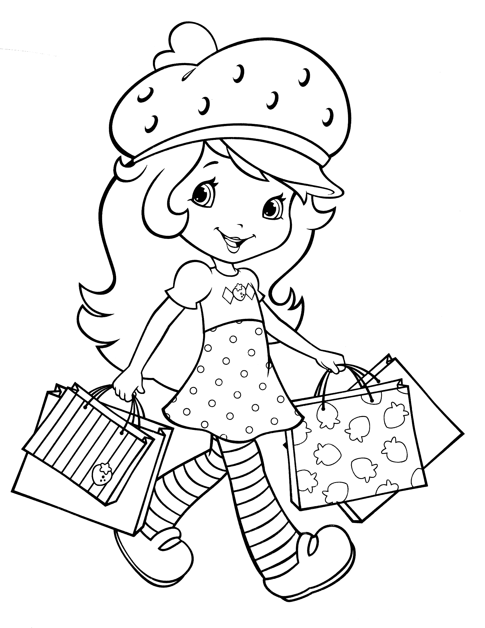 Strawberry Shortcake Coloring Pages With Butterfly Printable Free 1700x2200 Strawberry Shortcake Coloring Pages With Butterfly Printable Free