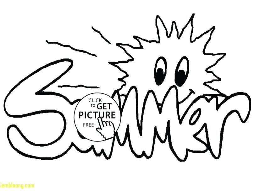 Coloring Pages Free Printable Summer Coloring Pages Summer 827x609 Coloring Pages Free Printable Summer Coloring Pages Summer