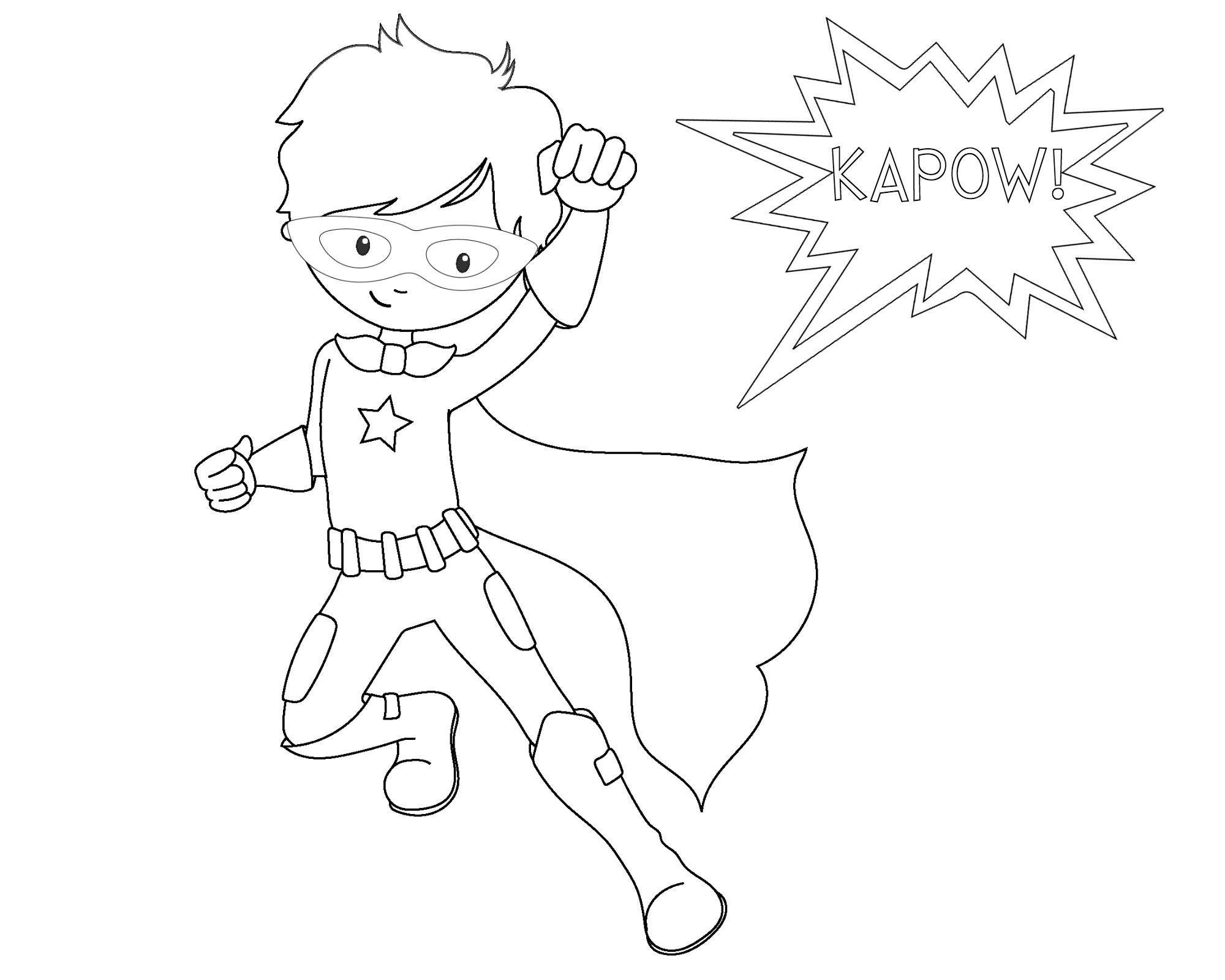 2000x1600 Free Printable Superhero Coloring Sheets For Kids