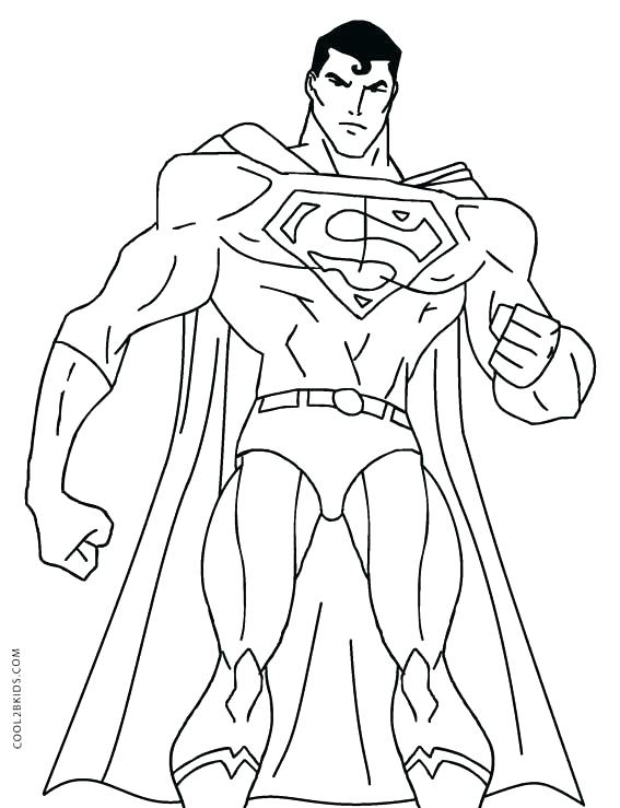 567x739 Coloring Pages Of Superman Superman Coloring Page Superman
