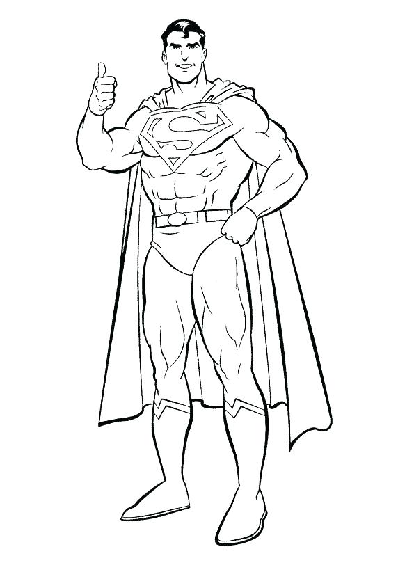 595x822 Superman Color Pages Free Printable Superman Color Pages Torster