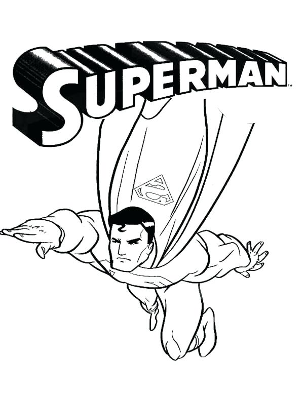 600x776 Superman Coloring Pages Superman Coloring Pages Kids Free