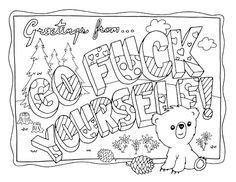 236x182 Free Pages Swear Word Adult Coloring Pages
