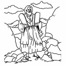 Moses Coloring Pages 230x230 Moses Coloring Pages
