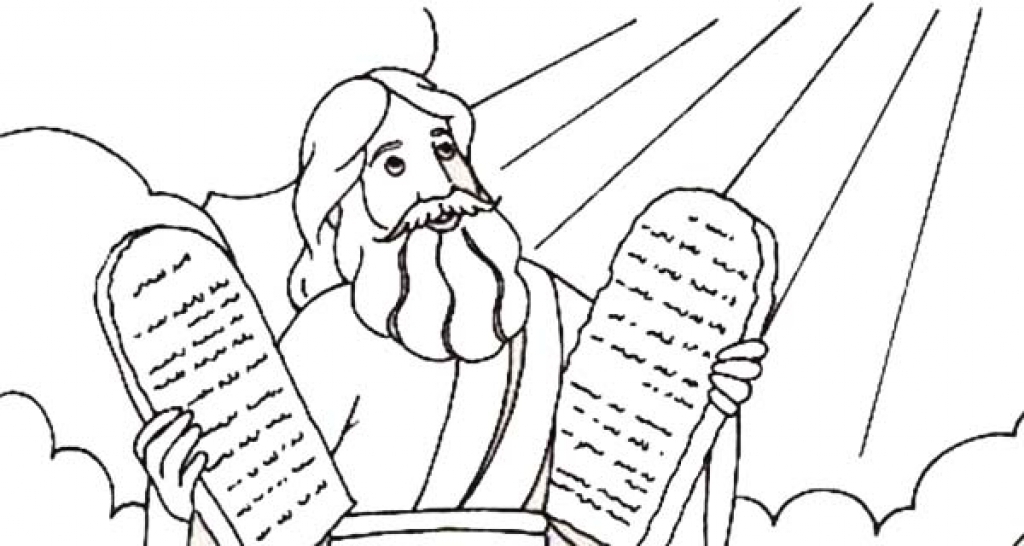 Ten Commandments Coloring Pages Printable Coloring Page 1024x546 Ten Commandments Coloring Pages Printable Coloring Page