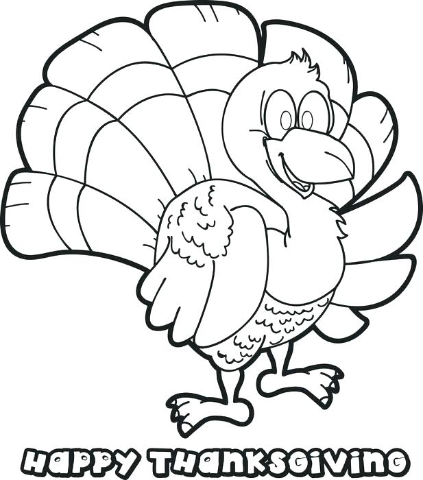617x700 Coloring Page Of Turkey Funny Thanksgiving Coloring Pages Free