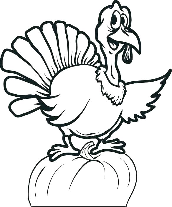584x700 Thanksgiving Turkey Coloring Pages Turkey Coloring Pages Free