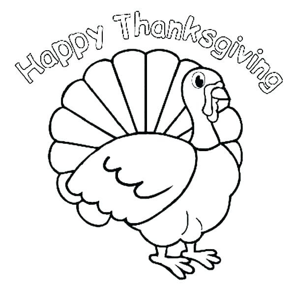 600x583 Turkey Coloring Pages For Preschoolers Turkey Coloring Pages Free