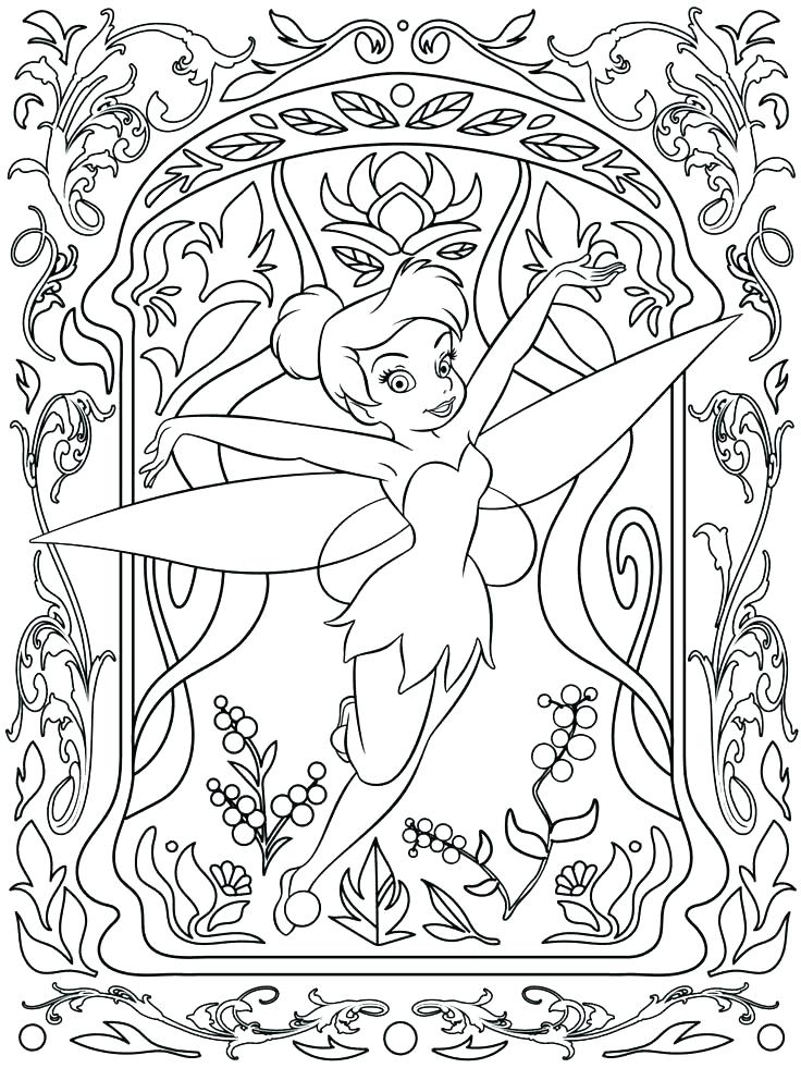 736x981 Printable Tinkerbell Coloring Pages Printable Coloring Pages
