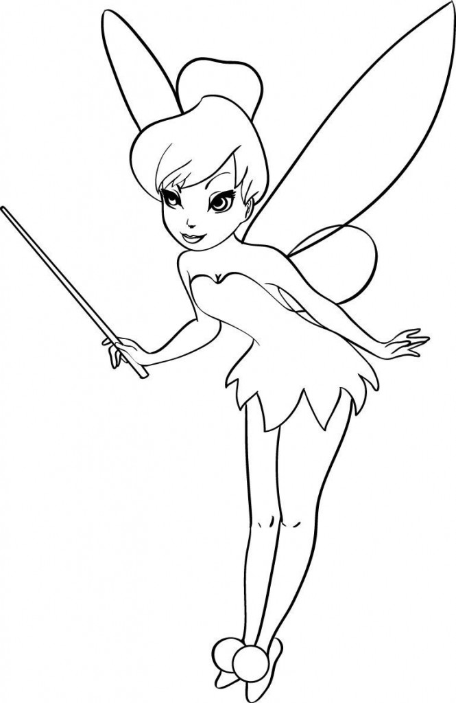 665x1024 Free Printable Tinkerbell Coloring Pages For Kids